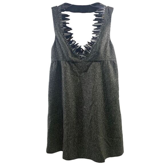 Anna Sui For Target Gray Tweed Jumper Dress Size S - Picture 1 of 12